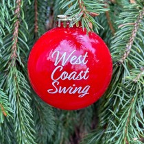 West Coast Swing Christmas Ornament